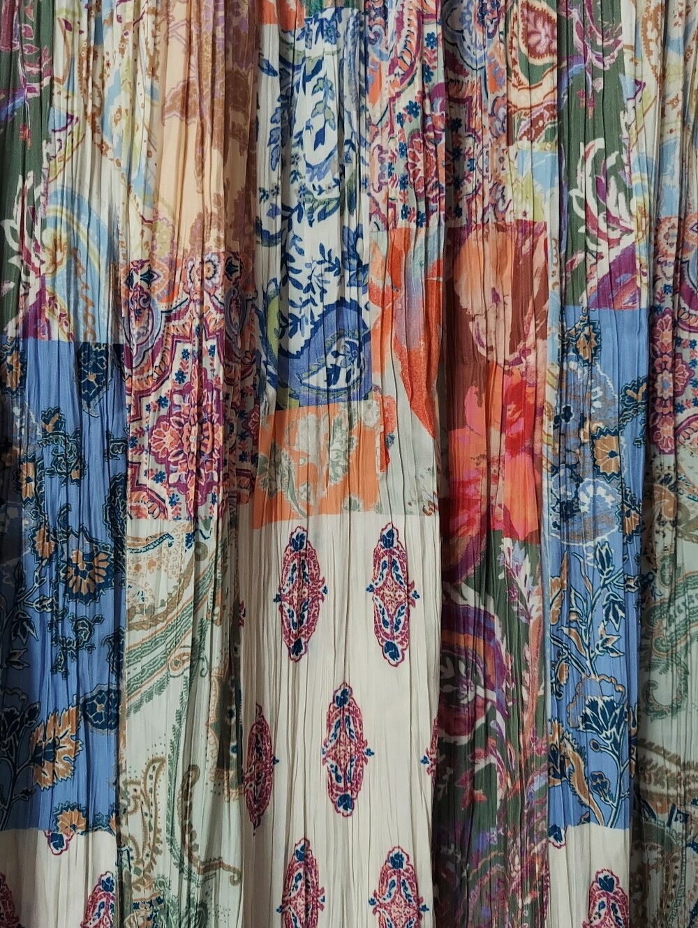 NWT Chico's Floral Paisley Maxi Skirt Size 1 - Picture 3 of 7